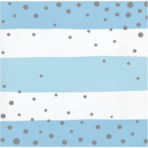 Creative Converting 346301 5 x 5 in. Celebration Beverage 1 by 4 Fold 2-Ply Tissue Napkins, B Perspective: front