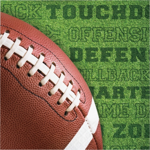 Creative Converting Fall Tailgate Lunch Napkins Perspective: front