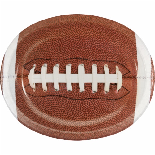Creative Converting Firstdown Playbook Oval Platter Perspective: front