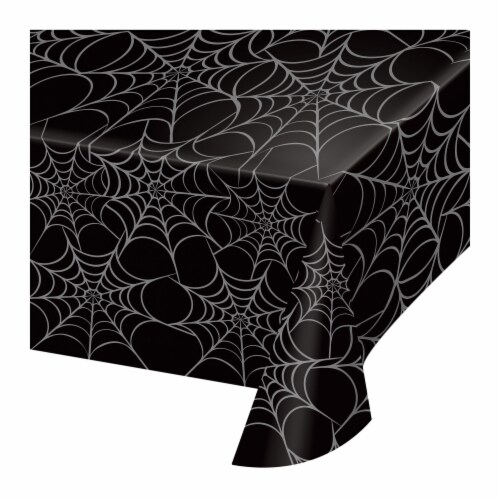 Creative Converting Skull & Spider Tablecloth Perspective: front