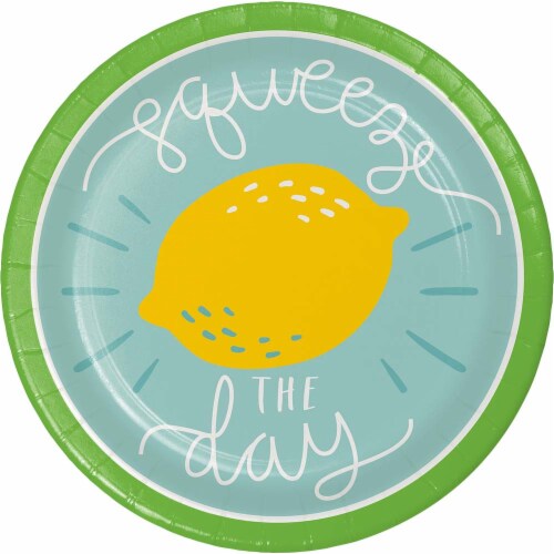 Creative Converting Squeeze The Day Dessert Plates - 8 Pack Perspective: front