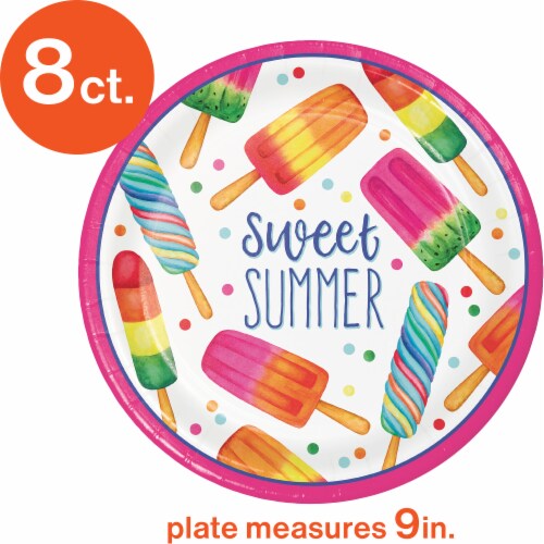 Creative Converting Sweet Summer Plates Perspective: front