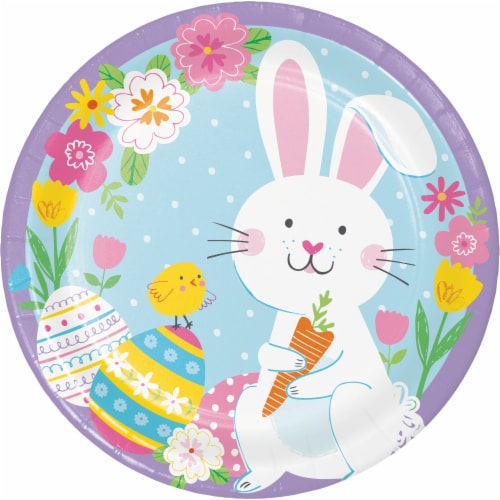 Hoffmaster Easter Egg Hunt Plates - 8 Count Perspective: front