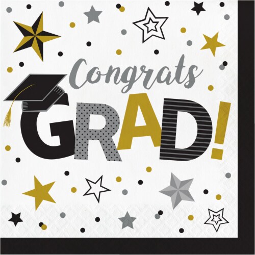 Creative Converting Congrats Grad Napkins Perspective: front