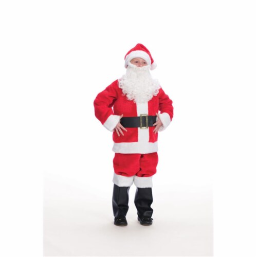 Halco 908 Child's Plush Santa Suit- Size 6-8 Perspective: front