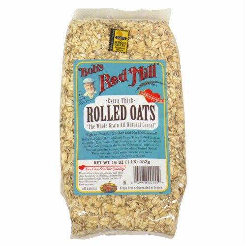 Bob's Red Mill Extra Thick Rolled Oats Perspective: front