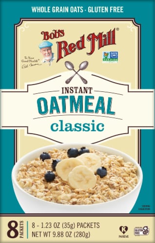 Bob's Red Mill® Classic Gluten Free Instant Oatmeal Packets Perspective: front