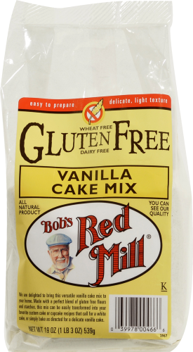 Bob's Red Mill Vanilla Cake Mix Perspective: front