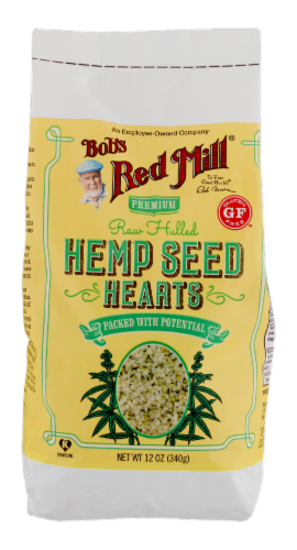 Bob's Red Mill Raw Hulled Hemp Seed Hearts Perspective: front