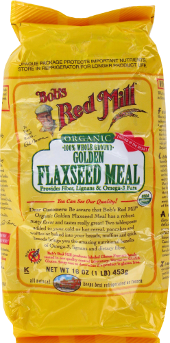 Bobs Red Mill Organic Whole Ground Flaxseed Meal-16 oz