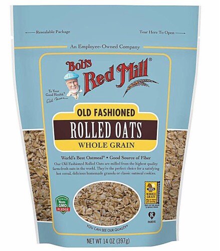 Bob's Red Mill Old Fashioned Whole Grain Rolled Oats Perspective: front