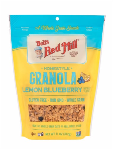 Bob's Red Mill Lemon Blueberry Home Style Granola Perspective: front