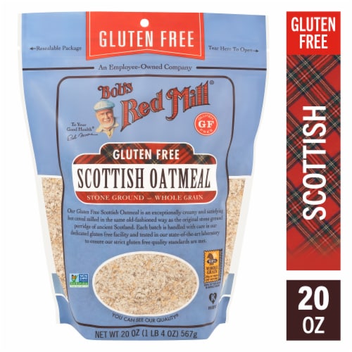 Bob's Red Mill Gluten Free Scottish Oatmeal Perspective: front