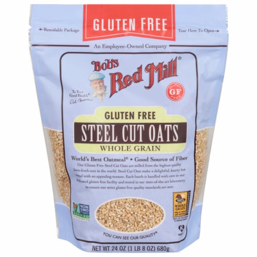 Bob's Red Mill Gluten Free Steel Cut Oats Perspective: front