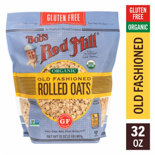 Bob's Red Mill® Organic Gluten Free Old Fashioned Rolled Oats Perspective: front