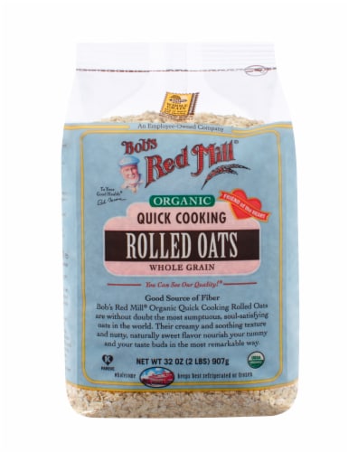 Bob's Red Mill® Organic Quick Cooking Whole Grain Rolled Oats, 32 oz ...