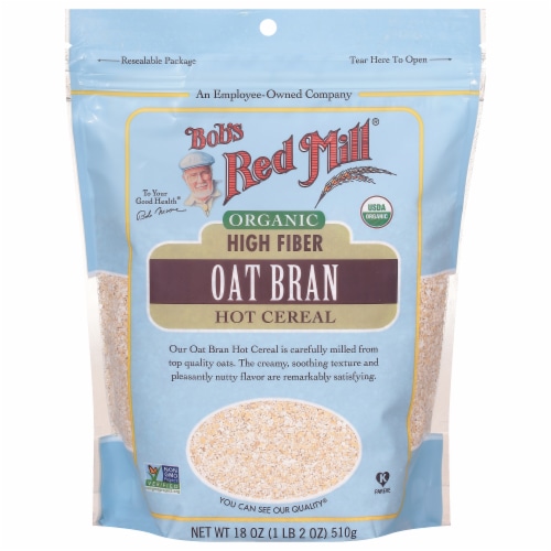 Bob's Red Mill® Organic Oat Bran Hot Cereal Perspective: front