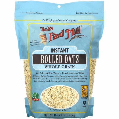 Bob's Red Mill Whole Grain Instant Rolled Oats Perspective: front