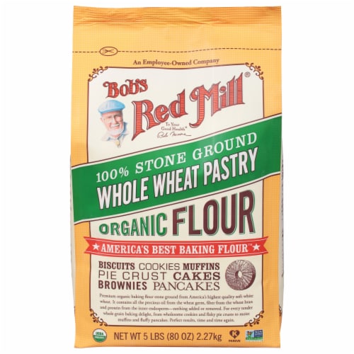 Bob's Red Mill Organic Whole Wheat Pastry Flour Perspective: front