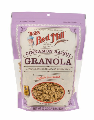 Bob's Red Mill ®  Cinnamon Raisin Granola Perspective: front