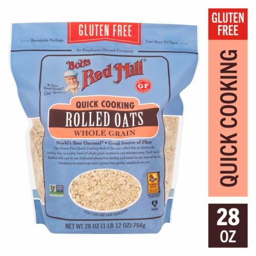 Bob's Red Mill Gluten Free Quick Cooking Rolled Oats Perspective: front