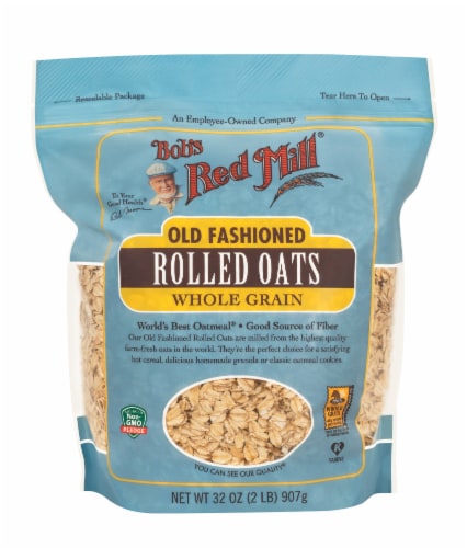 Bob's Red Mill Old Fashioned Whole Grain Rolled Oats Perspective: front