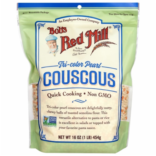 Bob's Red Mill Tri-color Pearl Couscous Pouch Perspective: front
