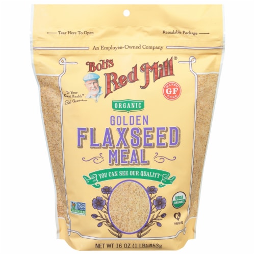 Bob's Red Mill Organic Golden Flaxseed Meal Perspective: front