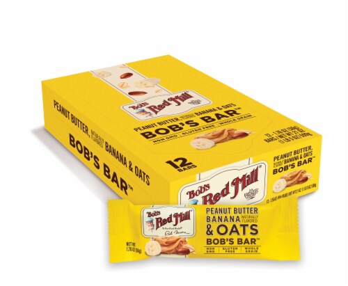 Bob's Red Mill® Bob's Peanut Butter Banana & Oats Better Bar Perspective: front