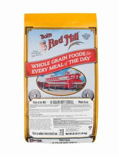 Bob's Red Mill 10 Grain Hot Cereal, 25 lb (1 Count) Perspective: front