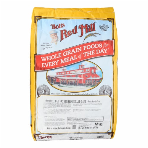 Bob's Red Mill Gluten Free Old Fashioned Rolled Oats, 25 lb - Fry’s ...