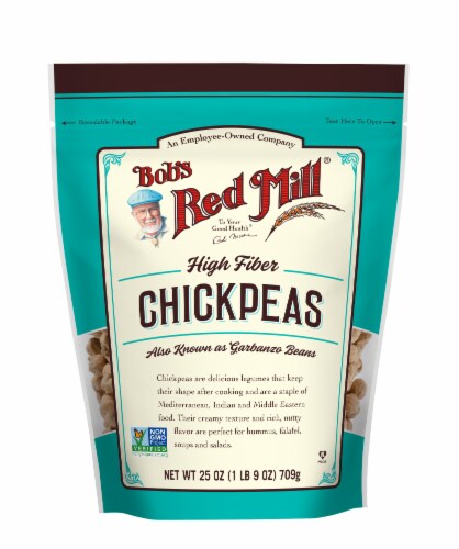 Bob's Red Mill High Fiber Chickpeas Perspective: front