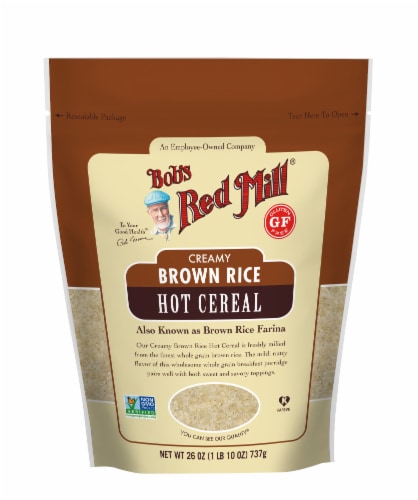 Bob's Red Mill® Creamy Brown Rice Farina Hot Cereal Perspective: front