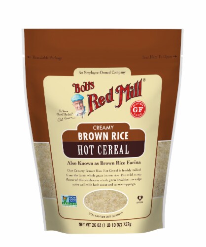Bob's Red Mill® Creamy Brown Rice Farina Hot Cereal Perspective: front