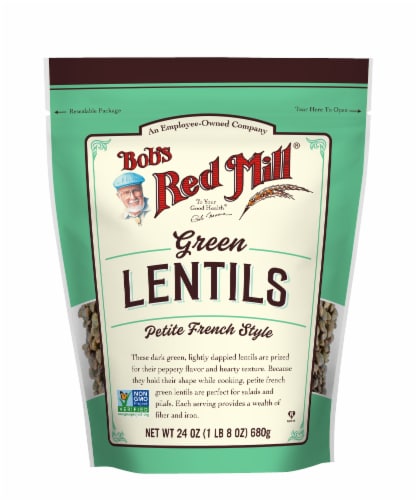 Bob's Red Mill® Petite French Style Green Lentils Perspective: front