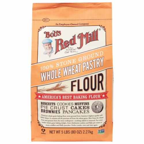 Bob's Red Mill Whole Wheat Pastry Flour 5 lb Perspective: front