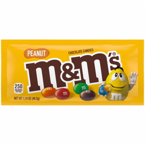 M&M'S Peanut Milk Chocolate Candy Sharing Size Bag, 10.7 oz - Harris Teeter