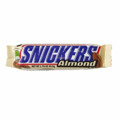 Snickers Almond Chocolate Candy Bar Perspective: front