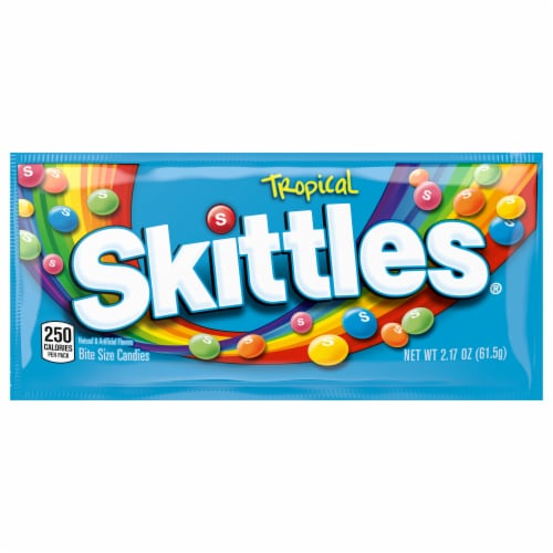 Skittles Tropical Candy Single Pack Perspective: front