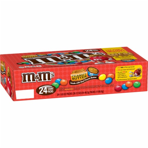 M&M's Chocolate Candies, Peanut Butter 1.63 Oz