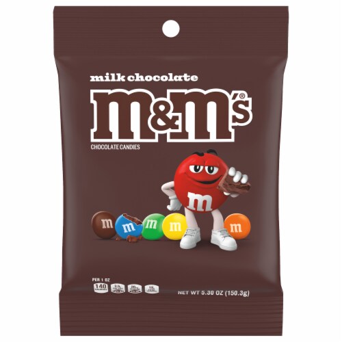 M&M's® Milk Chocolate Candy Bag Perspective: front