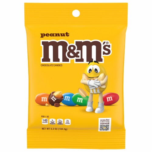 M&M's® Peanut Chocolate Candies Perspective: front