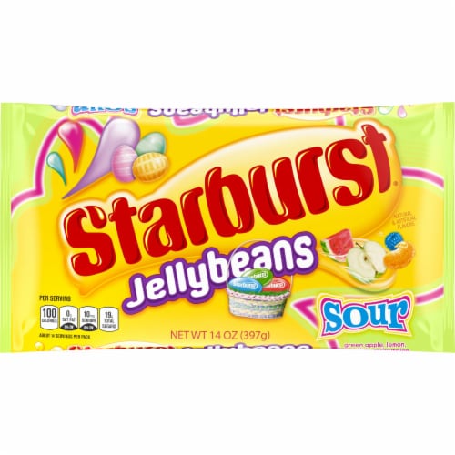 Starburst Sour Jellybeans Easter Candy Perspective: front