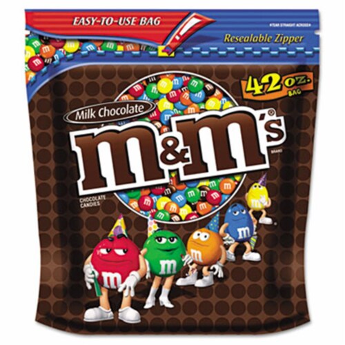 M&M Industries 32438 42 oz. Milk Chocolate With Candy Coating Perspective: front
