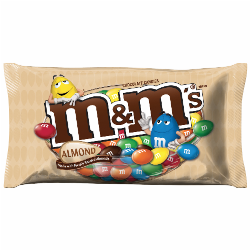 M&M'S Almond Chocolate Candy Bag Perspective: front