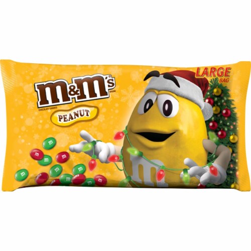 M&M's Peanut Chocolate Candies Large Bag, 19.2 oz - Fry's Food Stores