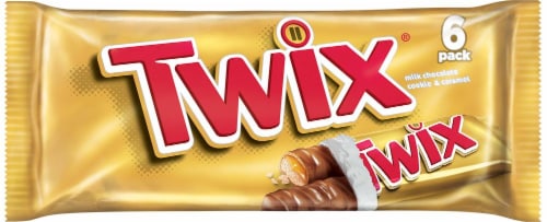 Twix Milk Chocolate Cookie & Caramel Candy Perspective: front