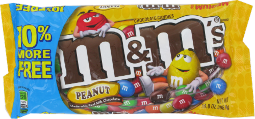 M&M's Peanut Milk Chocolate Candies Perspective: front