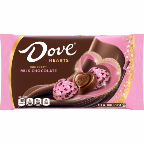 Dove Promises Valentine's Day Heart Chocolate Candy Bag Perspective: front