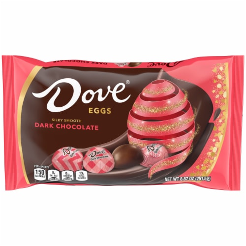 Dove Easter Egg Dark Chocolate Easter Candy Bag Perspective: front